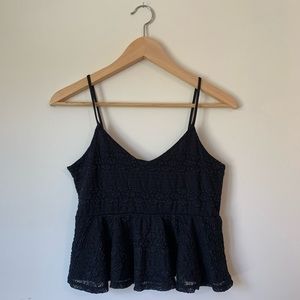Lace Peplum Camisole